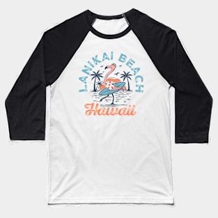 Lanikai Beach Hawaii Summer Baseball T-Shirt